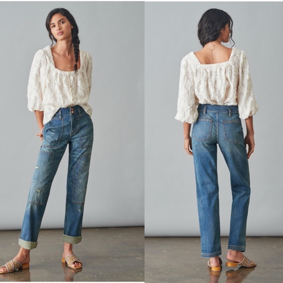 Anthropologie Pilcro The Wanderer Ultra High Rise Relaxed Jeans Size 27 - Picture 1 of 16